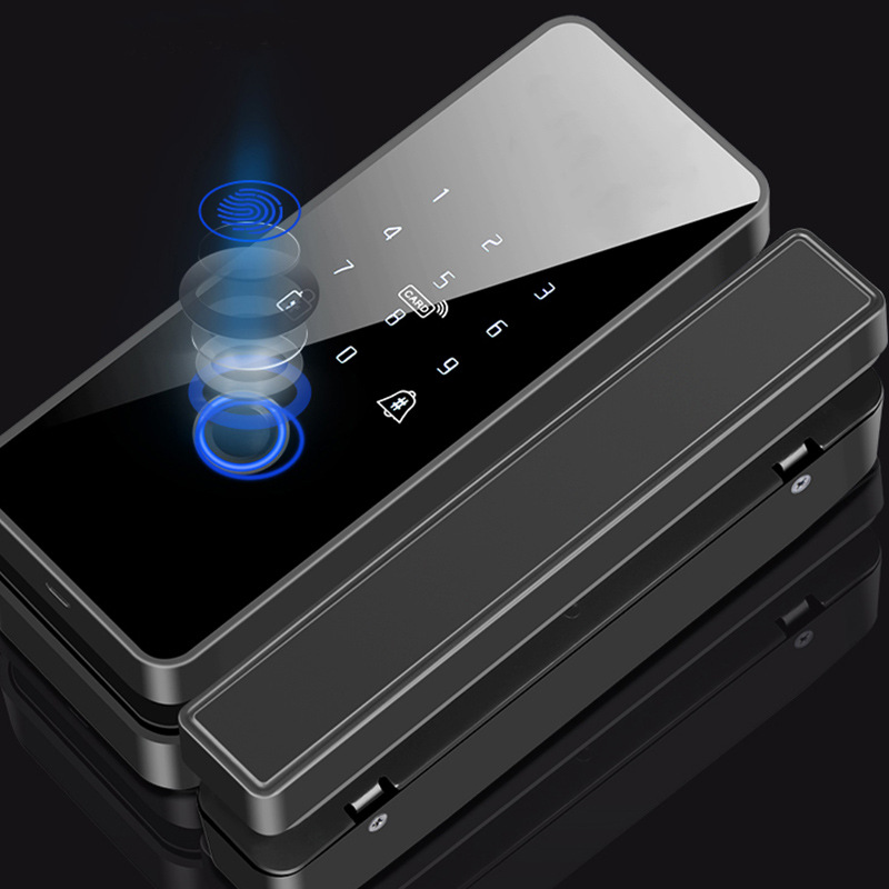 motorized aluminum sliding door lock