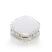 Boîte à coussin d'air carrée 15G au design élégant, vide, pour BB Cream et CC Cream, en acrylique, avec miroir, pour emballage cosmétique