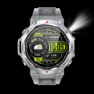 KT85 Smartwatch Call True Heart Rate Step Count Sleep Monitoring Flashlight Deep Water Resistance Sports Watch - Product Image 2