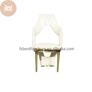 Fauteuil d'appoint moderne en velours incurvé avec pieds en métal doré, siège design rembourré de <span class=keywords><strong>luxe</strong></span> pour salle à manger et salon d'hôtel - Product Image 4