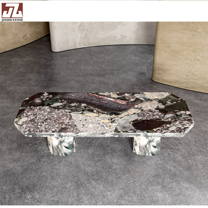 Piano di Lavoro in Quarzite Pandora Lucidata su Misura per Casa e Ufficio, Tavolo Moderno in Marmo per Sala da Pranzo - Product Image 2