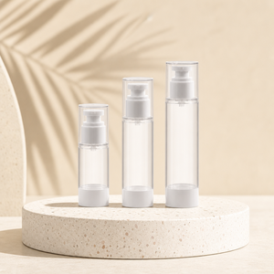 Fast Shipping Eco Friendly Refillable Clear Plastic Airless <b>Bottle</b> <b>Travel</b> Size Cosmetic Lotion Mist Spray <b>Bottle</b> - Product Image 3