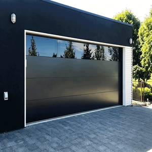 Porte de garage automatique moderne à enroulement, en alliage d'aluminium, sectionnelle, avec isolation thermique et insonorisation, pour maison résidentielle - Product Image 2