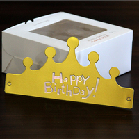 Couronne et bandeau d'anniversaire en papier rétractable et pliable, écologique, couleur or/argent, pour les fêtes d'anniversaire des adolescents