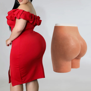 Culotte rehausse-fesses réaliste en silicone pour <span class=keywords><strong>femme</strong></span>, avec rembourrage épaississant pour les hanches et fesses, effet fessier artificiel, gaine sculptante - Product Image 1