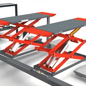 Plateforme élévatrice à ciseaux hydraulique ultra-mince de 4 tonnes avec certification CE, élévateur automobile de qualité commerciale doté d'une hauteur de levage maximale de 1800 mm - Product Image 1