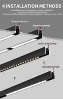 Rail lumineux magnétique LED 48V moderne, rail en aluminium ultra fin de 20 mm, éclairage sur rail magnétique pour la maison, le bureau et le salon