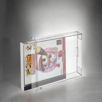 HIGOPLAY Snug Box Protector GP1 PS1 PAL/NTSC-J (PS1 Jepang) Kotak Pelindung Game Video Dual CD Aksesoris Casing Display PET Transparan Kustom