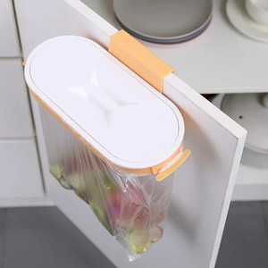 Wall-Mounted Rubbish Bag Holder Storage <b>Rack</b> Kitchen No Punching Hang Bracket Hook Cabinet Door Hanging <b>Rack</b> Kitchen Trash Can - Product Image 2