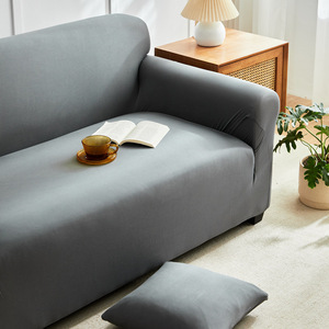 Housse de canapé moderne en polyester 100% couleur unie, extensible, tout inclus, <span class=keywords><strong>lavable</strong></span>, antidérapante, protection de meubles pour salon - Product Image 3