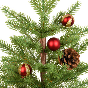 High Quality Pre-Lit Mini Christmas Desktop <b>Tree</b> <b>Ornament</b> Small PE Simulation Flocking Snow Bonsai Scene Layout Decoration - Product Image 4