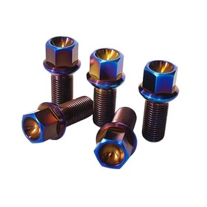 สลักล้อไทเทเนียมหัวหกเหลี่ยม M14x1.25x28 เกรดอากาศยาน ผิวเรียบ แข็งแรงสูง สำหรับยึดล้อรถยนต์ เกรด 5 - Product Image 1