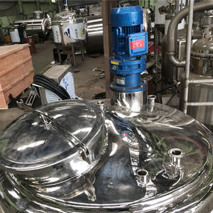 خزان مزج الحليب عالي اللوازمية مصنوع من الفولاذ المقاوم للصدأ 304 316L مع خلاط لماكينة صناعية بسعة 300 لتر - Product Image 5