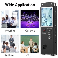 Enregistreur vocal USB Professionnel 96 Heures Dictaphone Numérique Enregistreur Vocal Avec VAR/VOR Microphone Intégré 8GB 16GB 32GB