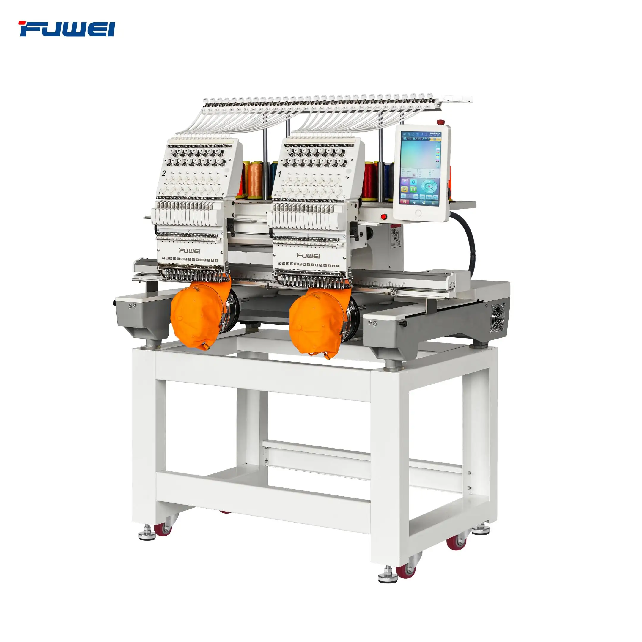 FUWEI domestic computerized embroidery machine monogram embroidery machine TWO HEAD