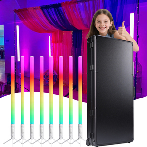 Igreslite 8 cái pin không dây không thấm nước 360 pixel LED ống Đèn sân khấu với trường hợp chuyến bay - Product Image 1