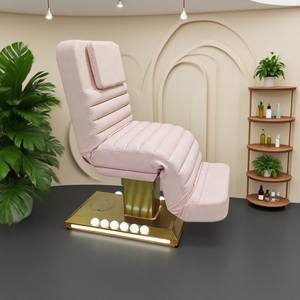Tempat tidur terapi kosmetik malas elektrik Modern 3 motor furnitur Salon kecantikan Spa Meja Bar SPA wajah medis - Product Image 3