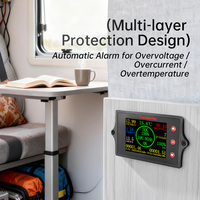 Coulómetro de Batería Impermeable Peacefair PZEM-041, 8-100V 0-500A, Probador Digital de Capacidad de Batería con Zumbador para Vehículos Eléctricos, Autocaravanas y Energía Solar