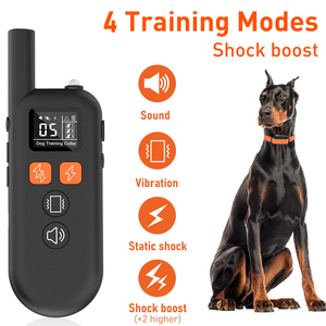 Dog Training Collar IPX7 Waterproof USB Dog Vibratiob Static Shock Collar Waterproof Training <b>Running</b> Collar - Product Image 3