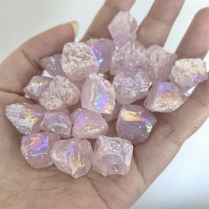 Cristalli Grezzi Miniatura All'Ingrosso, Pietre Curative Naturali, Cristallo Grezzo di <span class=keywords><strong>Quarzo</strong></span> <span class=keywords><strong>Rosa</strong></span> Angel Aura per Feng Shui - Product Image 1