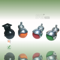 Roulette SQ nouvelle arrivée Premium polyuréthane plaque pivotante roulettes de verrouillage roues ensemble de 4 roulettes lisses anti-usure en PU avec frein