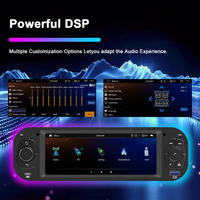 Nuevo Reproductor Multimedia MP5 para Auto de 6.28 Pulgadas con Carplay Inalámbrico, Android Auto y Linux para Fiat 500, con GPS y WiFi Integrados