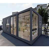 Maison conteneur chic industrielle avec une esthétique haut de gamme et une disposition personnalisable, offrant une solution d'utilisation commerciale pour une vie moderne