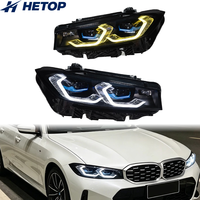 Phares HETOP G20 2023-2026 G28 Série 3, mise à niveau bicolore DRL, phares de voiture LED style Ikon, accessoires Plug and Play pour BMW