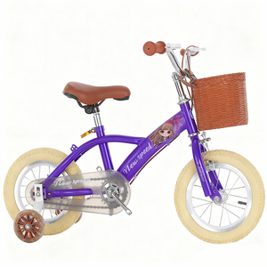 <span class=keywords><strong>Bicicleta</strong></span> de Una Velocidad de Acero Rosa para Niñas de 2 a 3 Años con Ruedas de Entrenamiento, Tamaño de <span class=keywords><strong>Rueda</strong></span> de 16 Pulgadas para Niños Grandes - Product Image 3