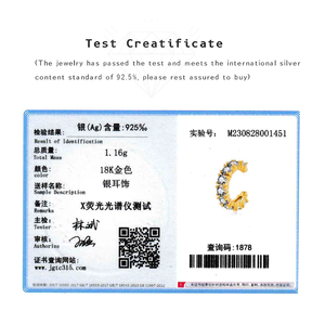 Pendientes de Plata Elegantes FUAMAY <span class=keywords><strong>Sin</strong></span> Perforaciones, Joyería de Plata, Pendientes de Oreja con Diamantes CZ Blancos, Verdes y Azules - Product Image 6