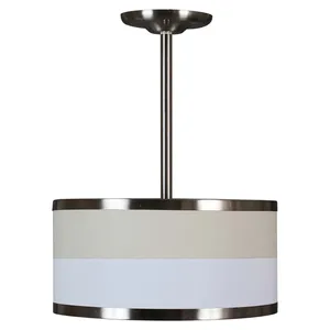 Lámpara de Techo Ajustable de Tamaño Largo con Pantalla de Lino Blanco para Decoración de Hotel, Bar o Tienda - Product Image 3