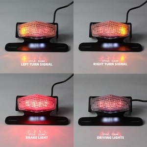 Soporte de Matrícula Eliminador de Guardabarros de Aluminio para Motocicleta con Luz de Freno LED e Intermitente para <span class=keywords><strong>SUZUKI</strong></span> DRZ400E DRZ400S DRZ400SM - Product Image 2