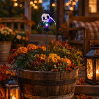 Lumière solaire de jardin d'Halloween IP65, éclairage LED solaire extérieur pour la décoration de la cour, du jardin, du patio, du chemin, éclairage de fête