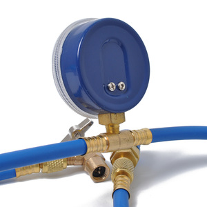 Manguera de Carga de Refrigerante para Aire Acondicionado de Automóvil R134A con Manómetro, 10M, Latón Flexible, Uso Industrial y de Garaje - Product Image 5