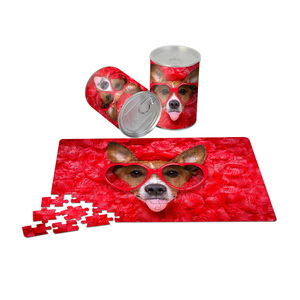 Custom Design Gift Box Animal Unique Jigsaw Puzzle 100 Case Storage