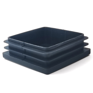 Leg Protection <b>Pad</b> 60x60mm Square Black Plastic Anti Slip Furniture Table <b>Chair</b> Foot <b>Pad</b> - Product Image 2