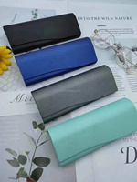 Boîte d'emballage pour lunettes en cuir, étui de luxe pour lunettes optiques avec chiffon, étuis à lunettes personnalisés avec logo