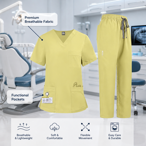 Conjuntos de Uniformes Médicos Transpirables y Duraderos, Uniformes de Enfermería Modernos, Ropa de Trabajo para Clínica Dental, Trajes Médicos con Cintura Elástica para Doctores - Product Image 6
