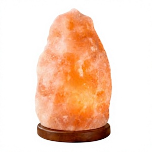 Natural Eco-Friendly Himalayan Salt Lamp with Geometric Shape Pink Color 1-10kg Sizes - Product Image 1