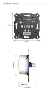Controlador de atenuación de bombilla incandescente, bombilla LED doble de retroadaptación, 5-100W, interruptor de atenuación de luz halógena rotativa de 230v - Product Image 6