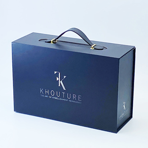 <span class=keywords><strong>Handmade</strong></span> trang trí giấy da Quà Tặng lông mi tông sang trọng bé vải đồ chơi vali Quà Tặng Bao bì hộp với xử lý - Product Image 2