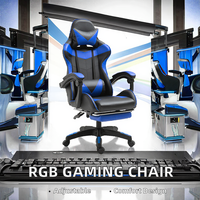 Chaise de jeu d'ordinateur ergonomique pivotante Yinlong chaise de jeu de course E-Sports avec repose-pieds et siège de Massage pliable de Massage