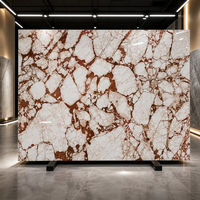 Harga Slab Marmer Calacatta Rosso |   Batu Alam Poles Putih dan Merah 18mm untuk Dekorasi Dinding Hotel Villa Mewah 2026