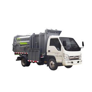 Foton รถบรรทุกขยะ4CBM ข้างรถเทรลเลอร์ขนาดเล็ก5 CBM รถดัมพ์ขยะข้างรถบรรทุกขยะ - Product Image 1
