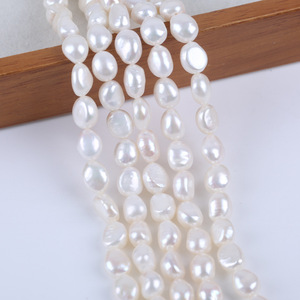 Collar de Perlas de Agua Dulce Casi Redondas de 9-10 mm AAAA, Semiterminadas, Venta al por Mayor Directa del Fabricante, Perlas Sueltas - Product Image 2