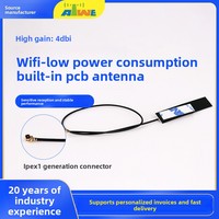 Antenne PCB Wi-Fi 2,4 GHz ATWE à gain élevé et faible consommation pour tablette, modèle 4 dBi avec borne intégrée verticale pour communication