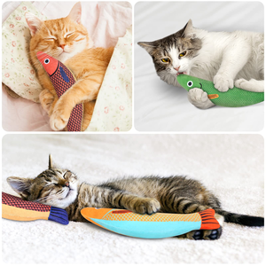 Nouveau jouet à mâcher lumineux en forme de poisson simulé à la catnip, durable, pour l'auto-entretenissement des chatons, jeu interactif, pour la dentition, nettoyage des dents, sûr pour les animaux de compagnie - Product Image 6