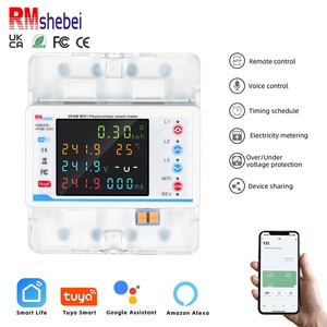 Rmshebei 3-giai đoạn 4-wire wifi thông minh MCB ngắt mạch đa chức năng LCD <span class=keywords><strong>Meter</strong></span> 100A trả trước <span class=keywords><strong>Meter</strong></span> thông minh cho thuê căn hộ/trường học - Product Image 1