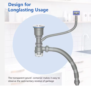 Usine directe nouveau drain d'eau de bassin simple moderne fait à la main pour la <span class=keywords><strong>cuisine</strong></span> de salle de bains d'hôtel avec l'installation anti-corrosive et facile - Product Image 2