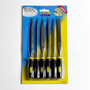 Ensemble robuste de 6 limes de nettoyage pour guide-chaîne de tronçonneuse et affûtage de chaîne de scie, 190 mm, en acier à haute teneur en carbone, outils manuels - Product Image 1